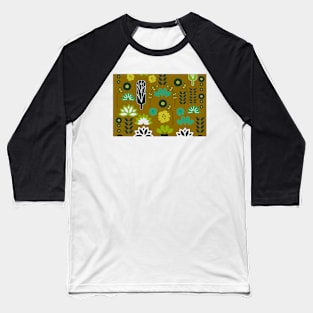 Abstract floral ground Baseball T-Shirt